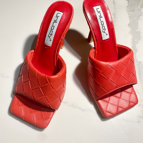 Red unilady heels for women shoes - Picture 1 of 5